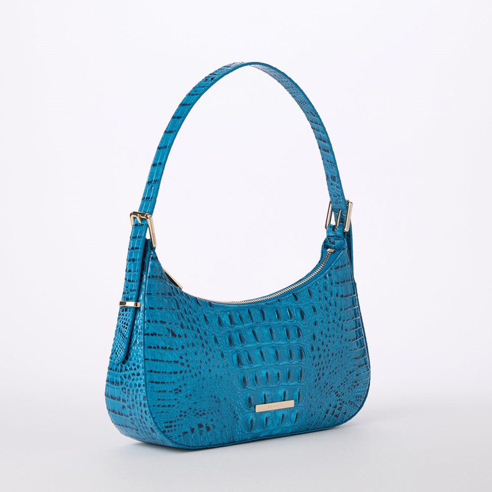 Brahmin Kyrie Leather Shoulder Bag - Vibrant Azure