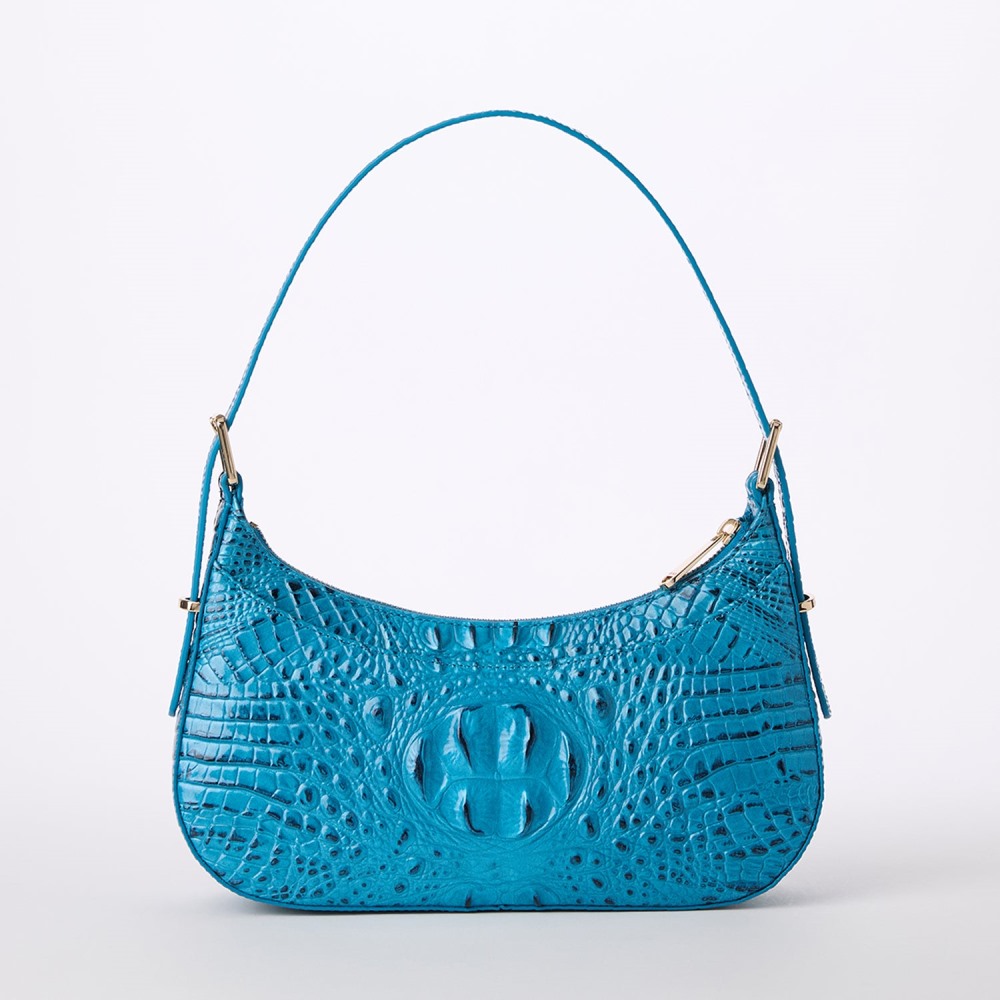 Brahmin Kyrie Leather Shoulder Bag - Vibrant Azure