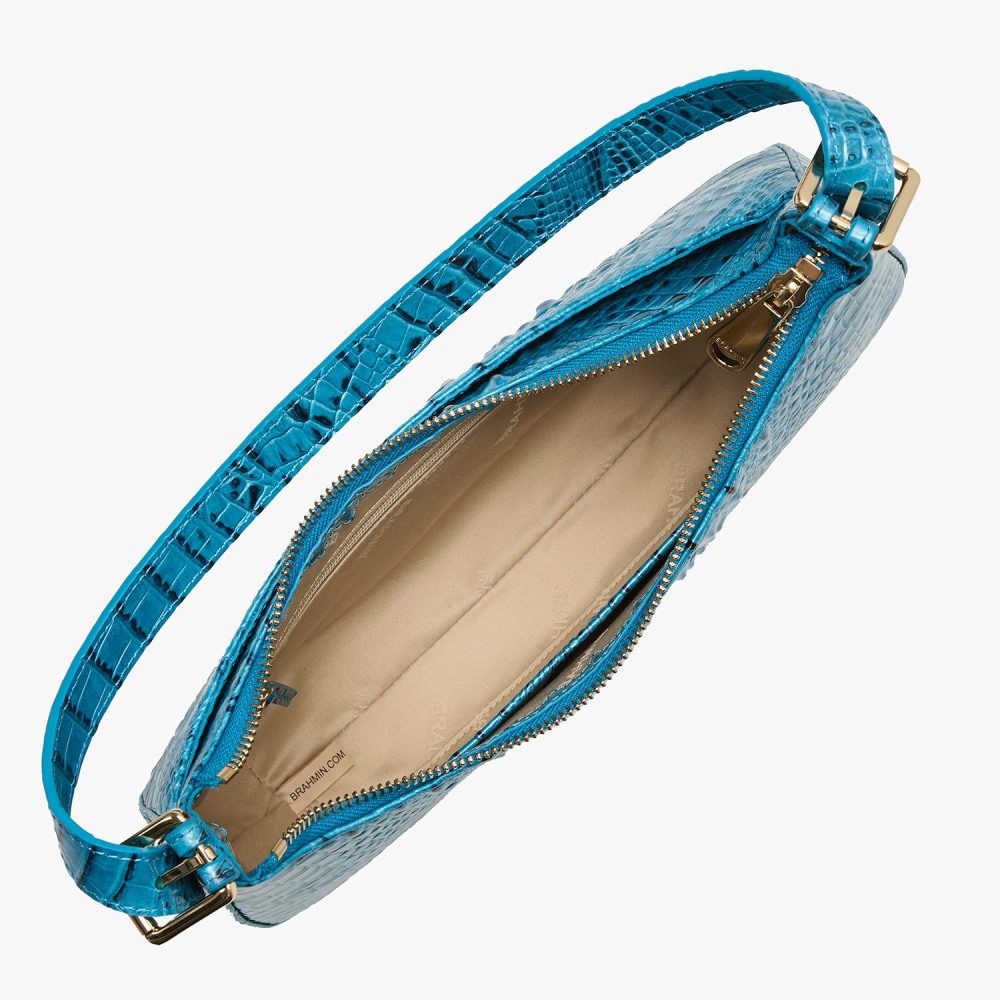 Brahmin Kyrie Leather Shoulder Bag - Vibrant Azure