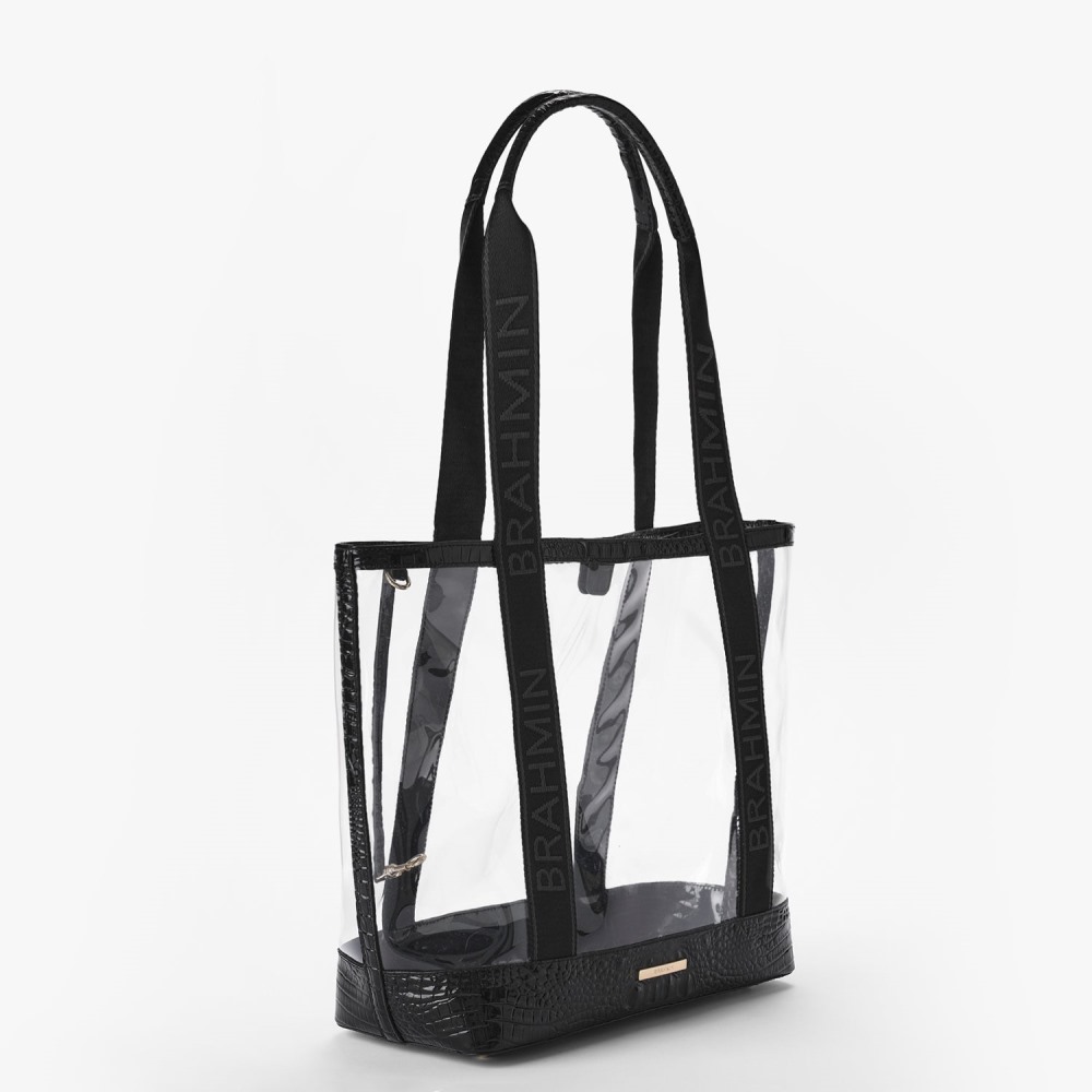 Brahmin Brooke Transparent Tote - Black Seagate