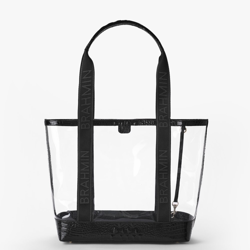 Brahmin Brooke Transparent Tote - Black Seagate