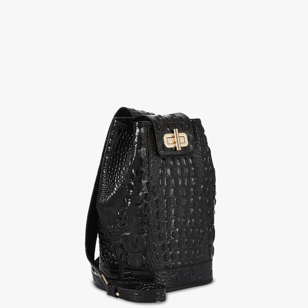 Brahmin Maddie Bucket Bag - Black Melbourne