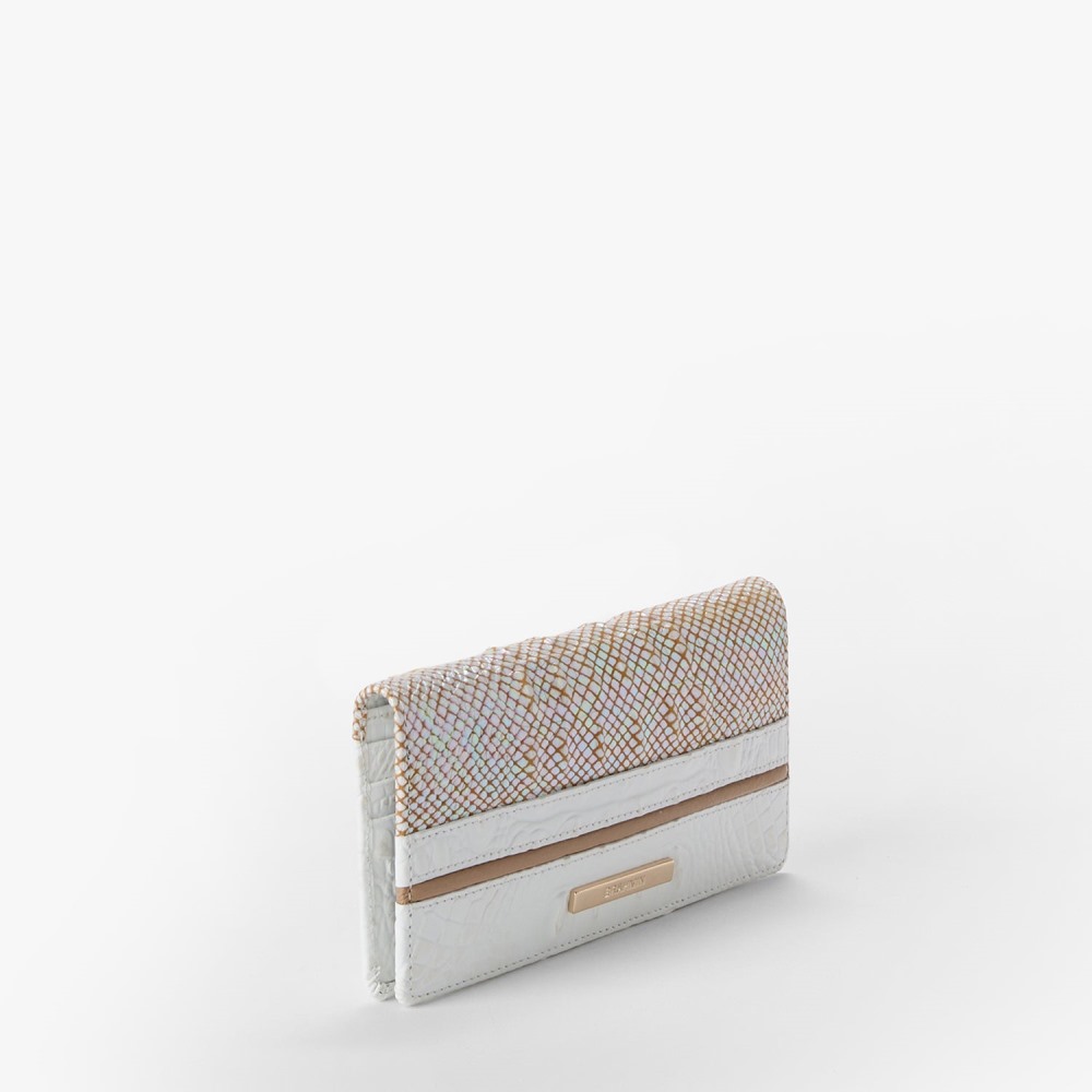 Brahmin Ady Leather Wallet - Sea Salt White Colada