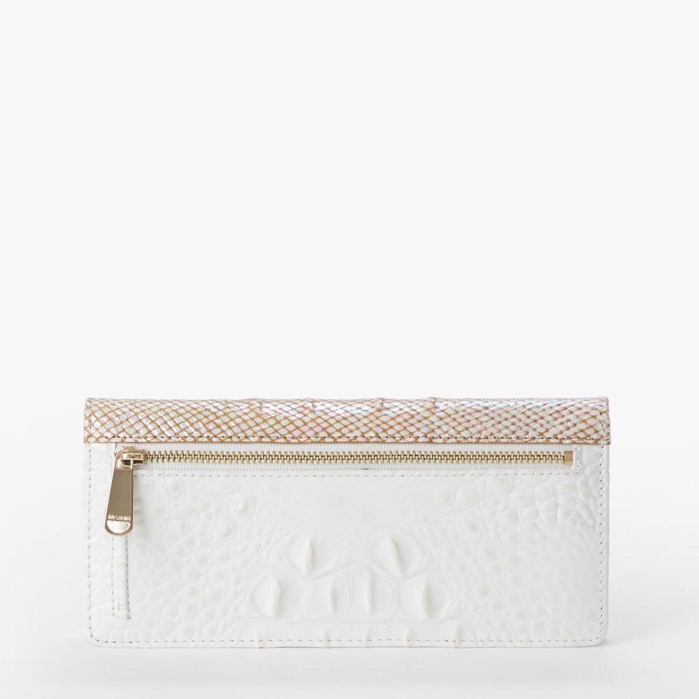 Brahmin Ady Leather Wallet - Sea Salt White Colada
