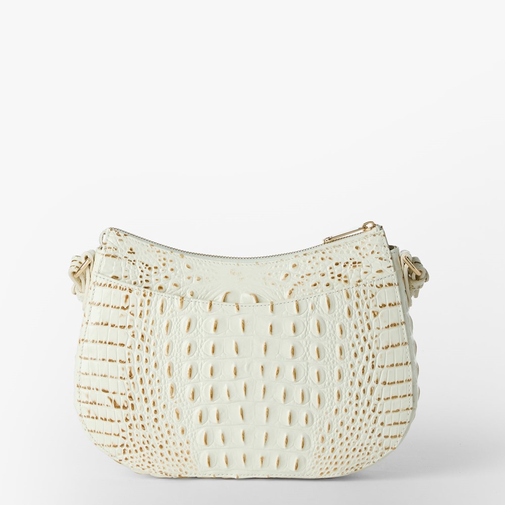 Brahmin Shayna Leather Crossbody - Snowball Snowdrift