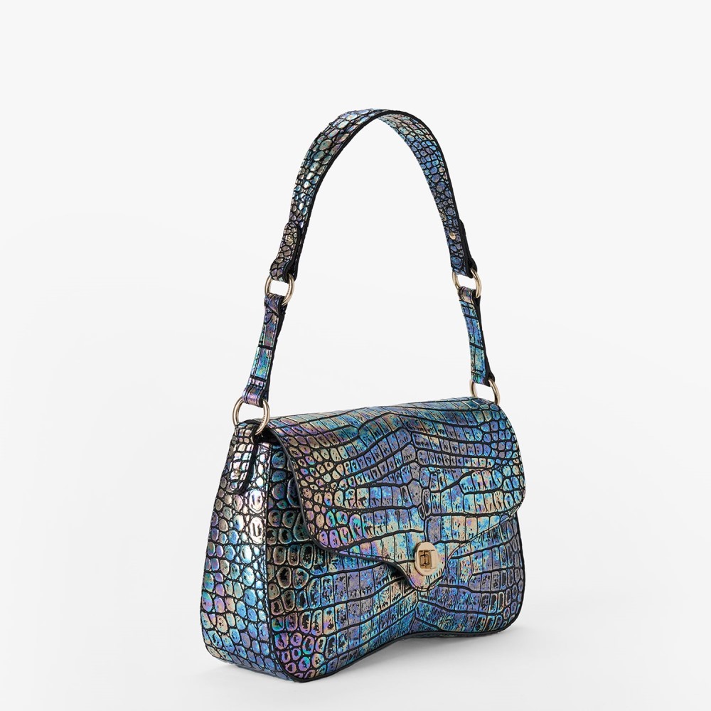 Brahmin Nerida Leather Shoulder Bag - Black Galexia