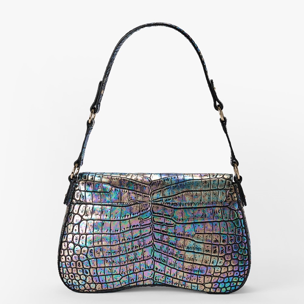 Brahmin Nerida Leather Shoulder Bag - Black Galexia