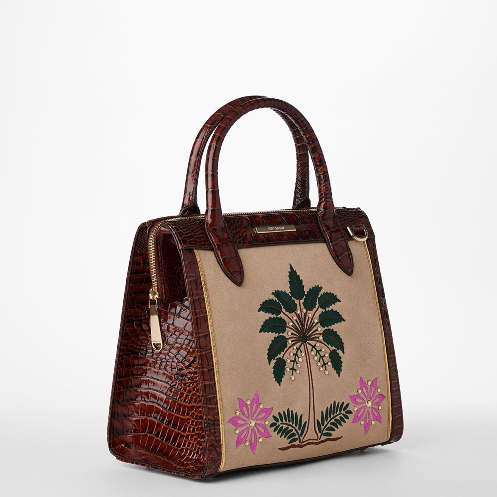 Brahmin Small Caroline - Pecan Palawan