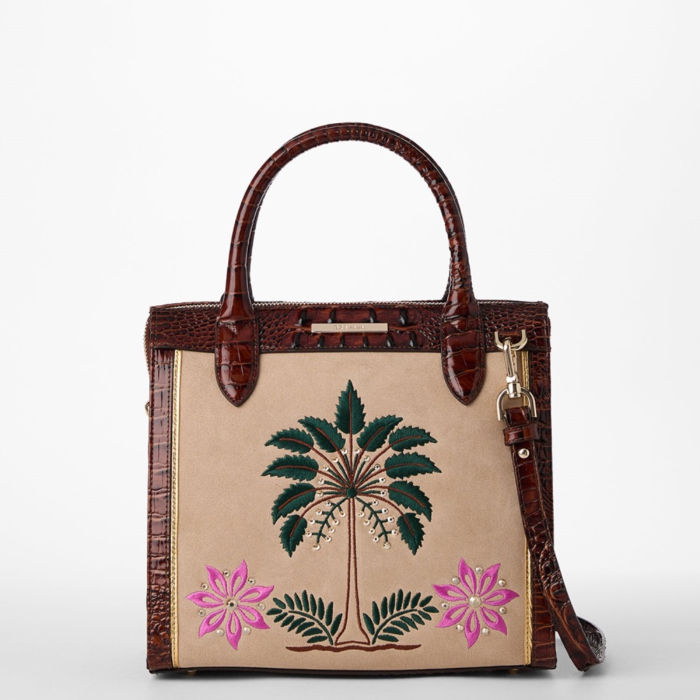 Brahmin Small Caroline - Pecan Palawan