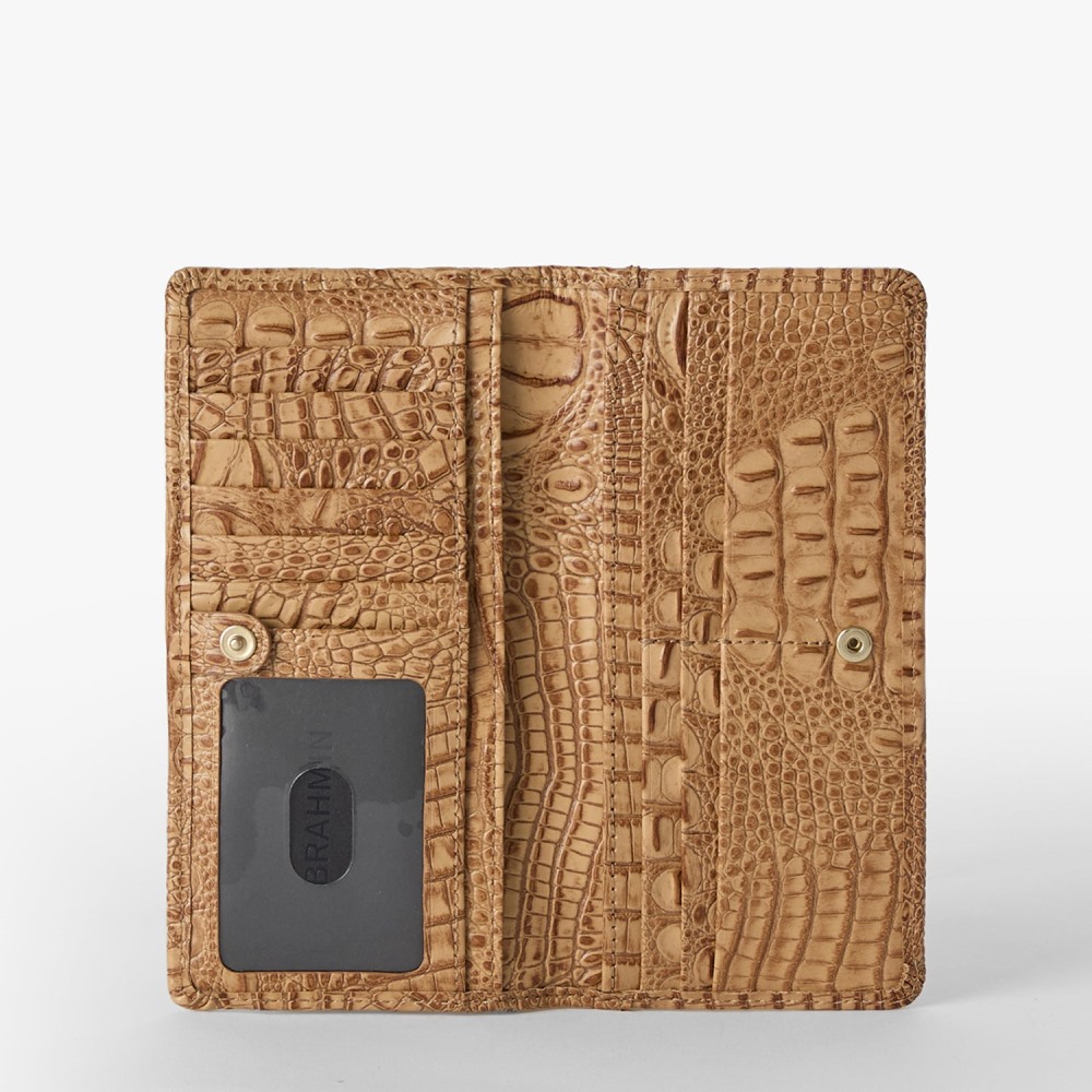 Brahmin Ady Leather Wallet - Tiramisu Adrift