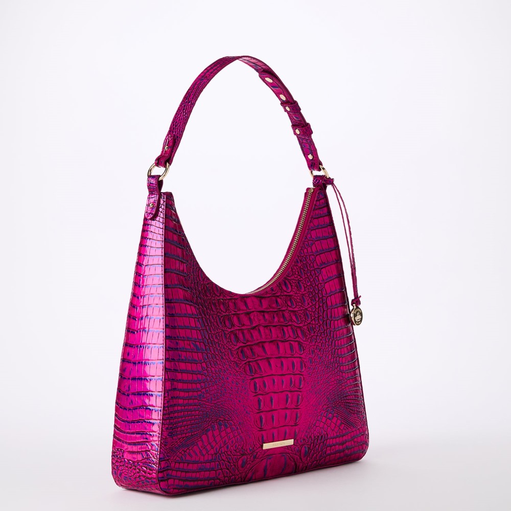 Brahmin Tabitha Leather Shoulder Bag - Voltage Violet