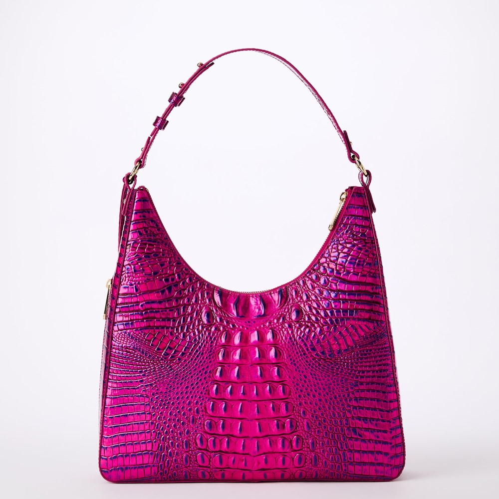 Brahmin Tabitha Leather Shoulder Bag - Voltage Violet