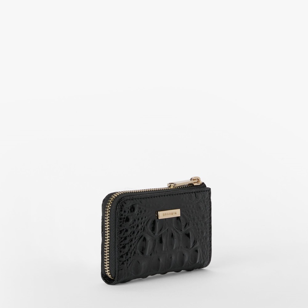 Brahmin Anita Leather Wallet - Black Melbourne