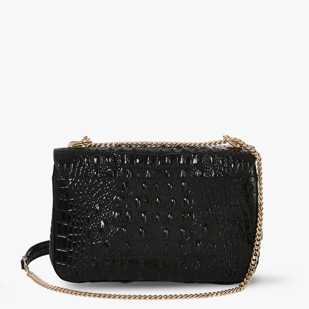 Brahmin Rosalie Leather Crossbody - Black Melbourne