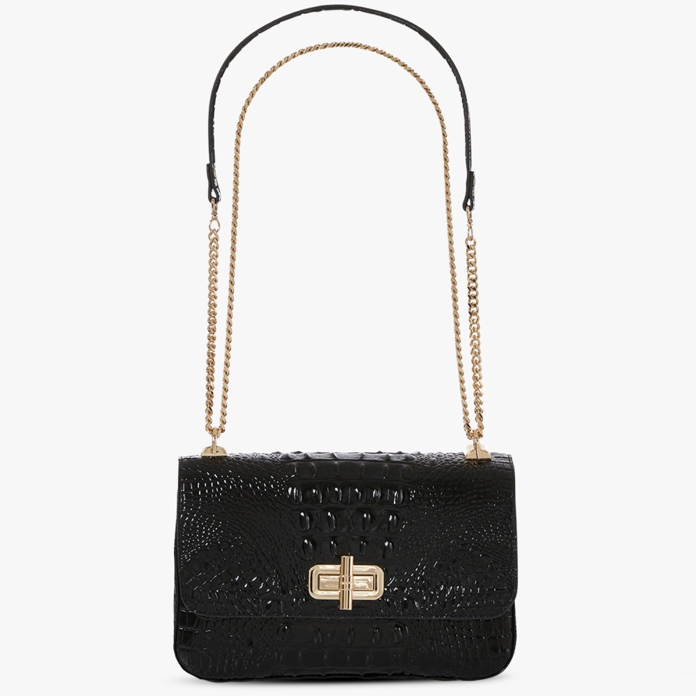 Brahmin Rosalie Leather Crossbody - Black Melbourne