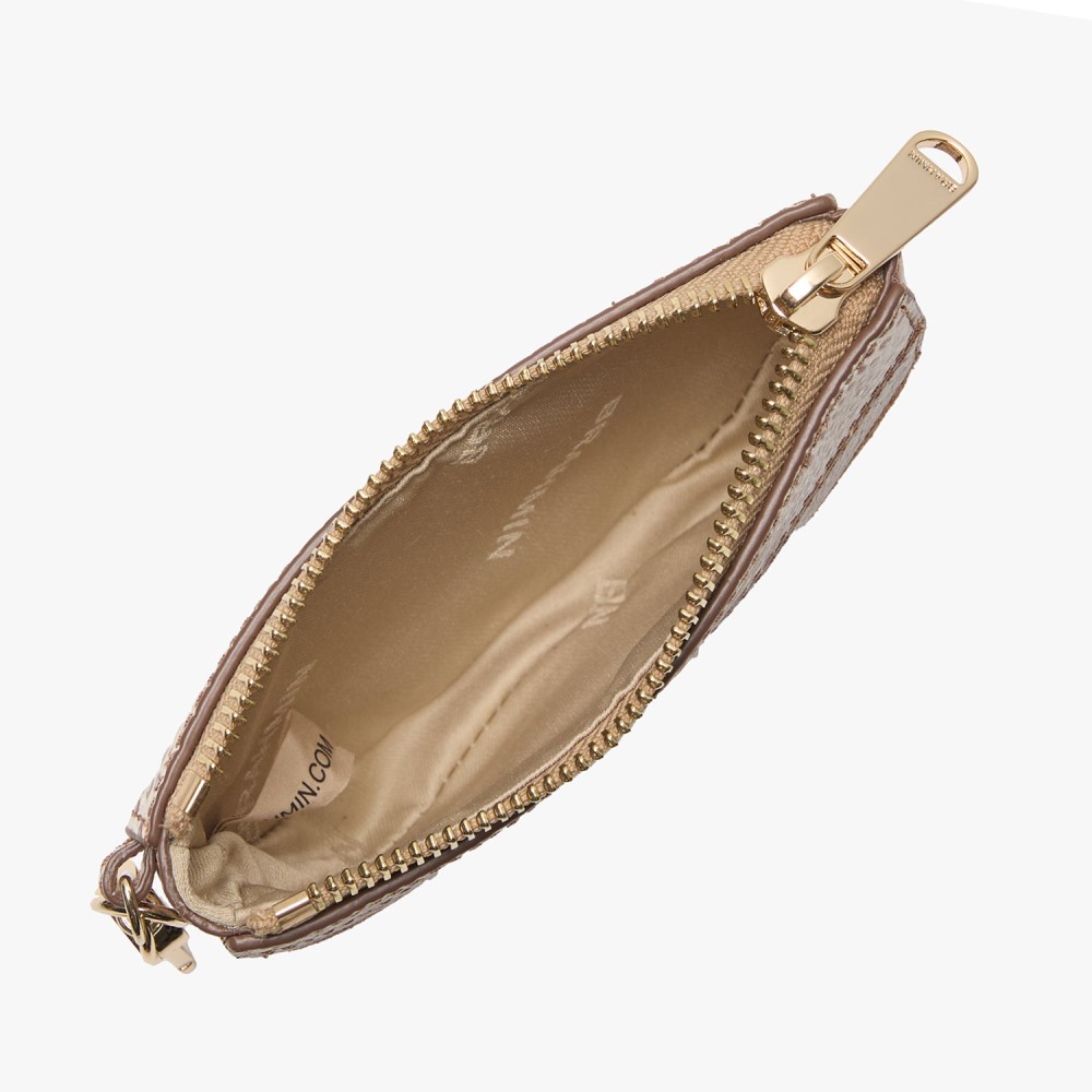 Brahmin Britt Leather Coin Purse - Natural Flashback
