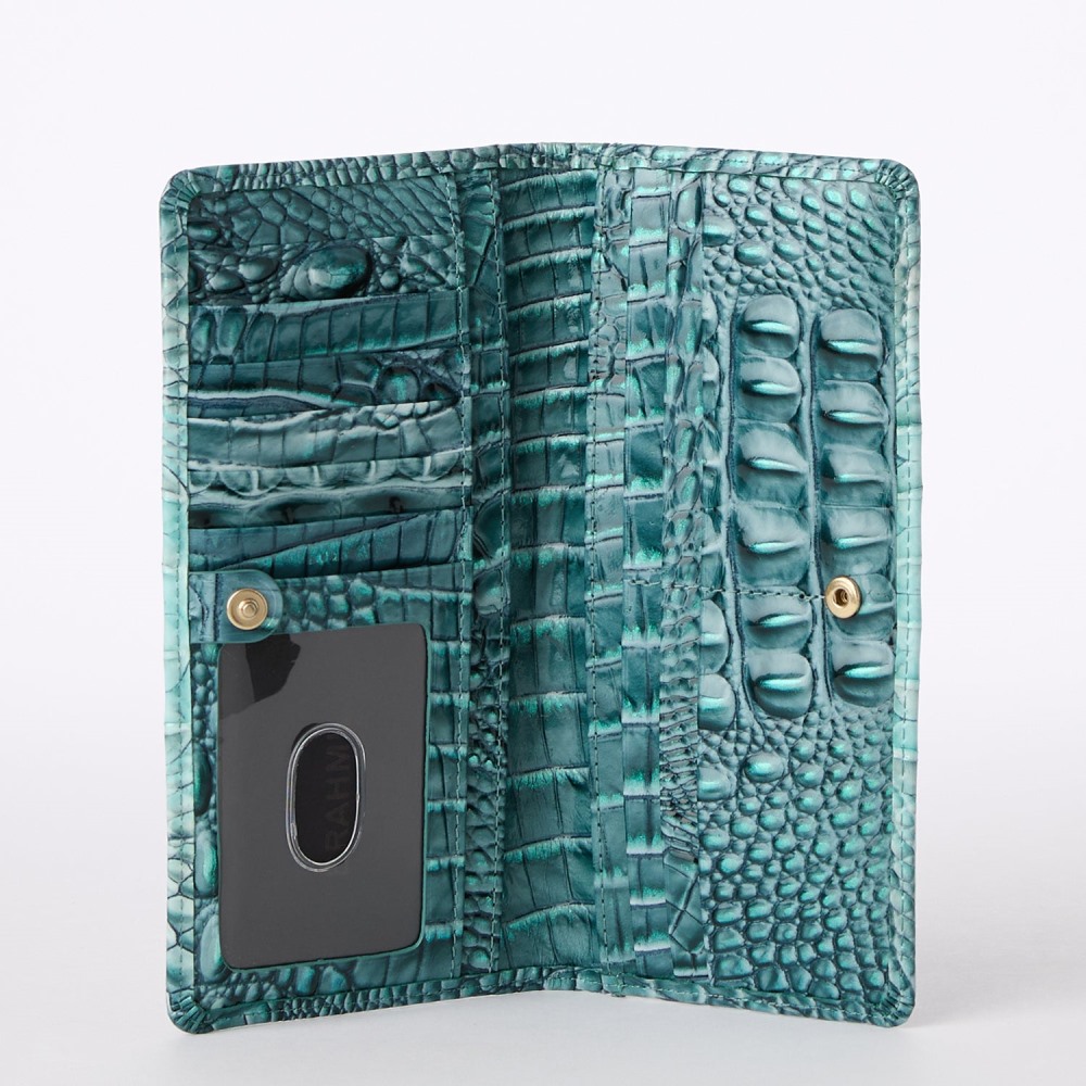 Brahmin Ady Leather Wallet - Spearmint Ombre Melbourne