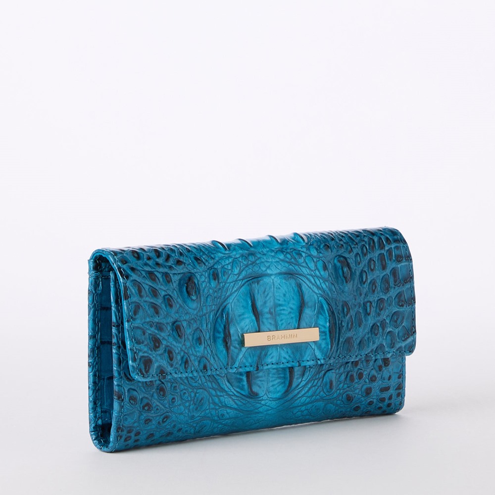 Brahmin Cordelia Leather Wallet - Vibrant Azure