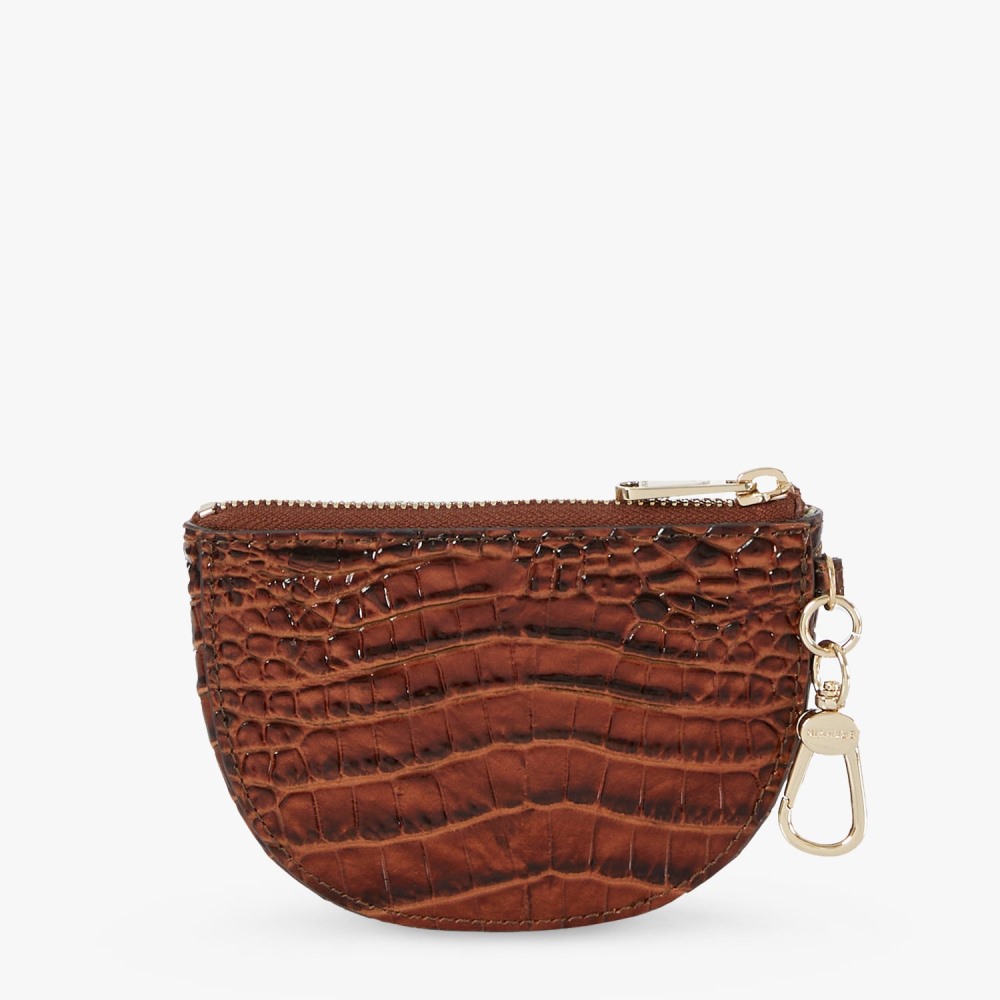 Brahmin Britt Leather Coin Purse - Pecan Melbourne