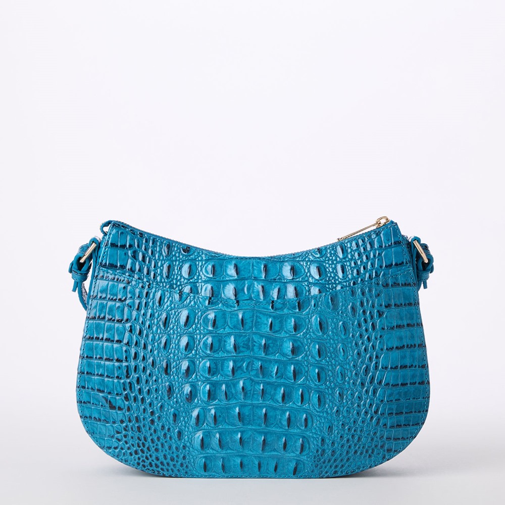 Brahmin Shayna Leather Crossbody - Vibrant Azure