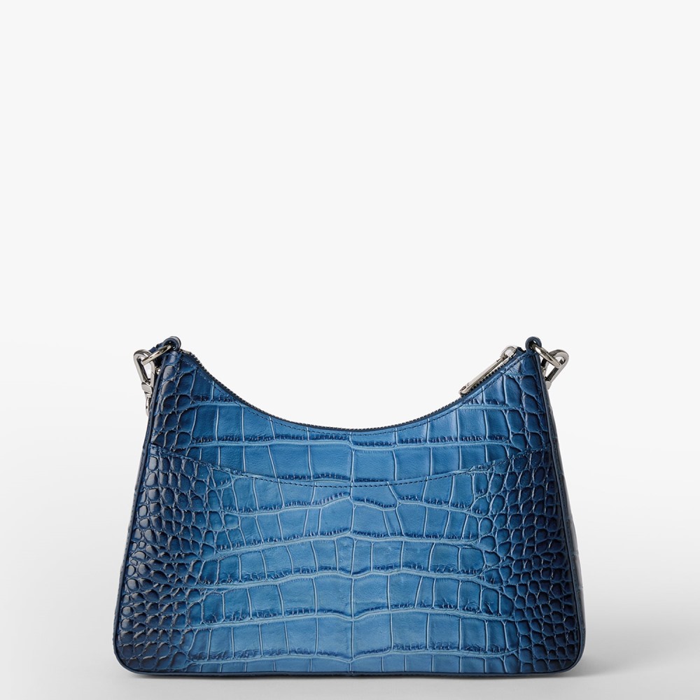 Brahmin Mod Esme Leather Shoulder Bag - Heavenly Blue Lumeria