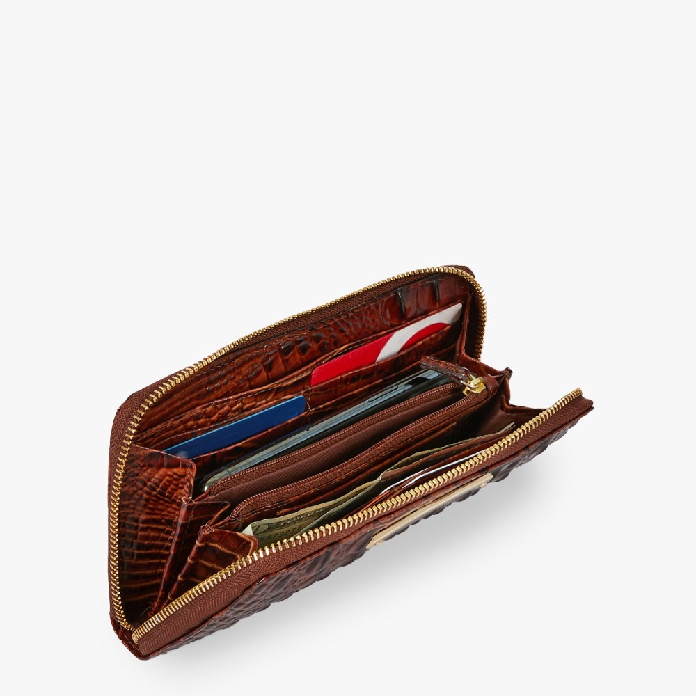 Brahmin Suri Leather Wallet - Pecan Melbourne