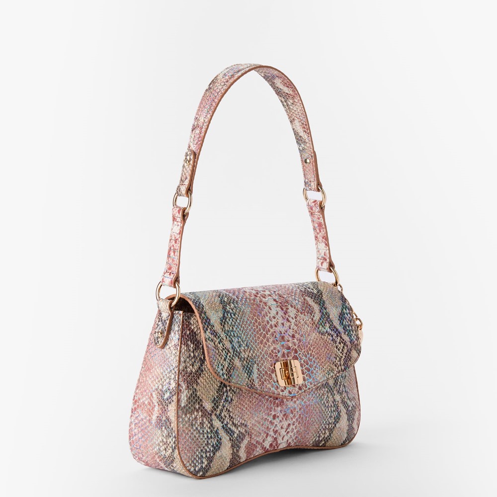 Brahmin Nerida Leather Shoulder Bag - Multi Skyterra