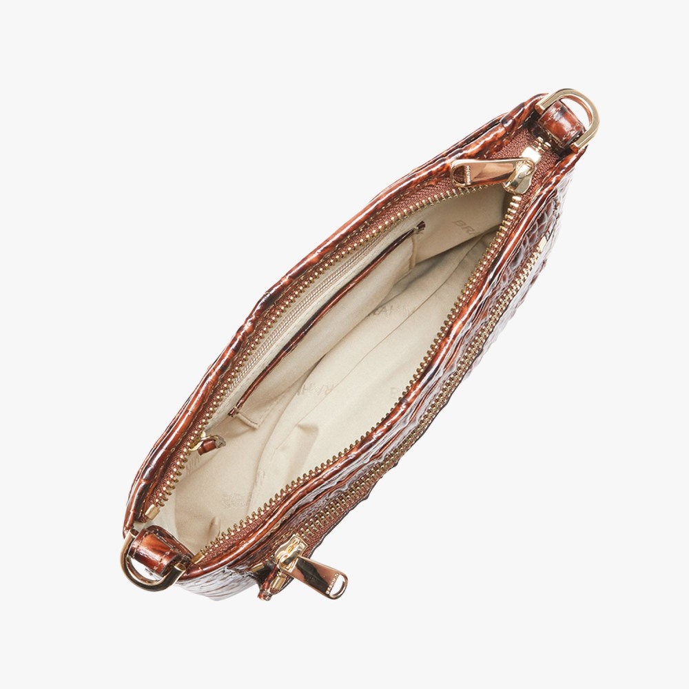 Brahmin Vida Leather Crossbody - Pecan Melbourne