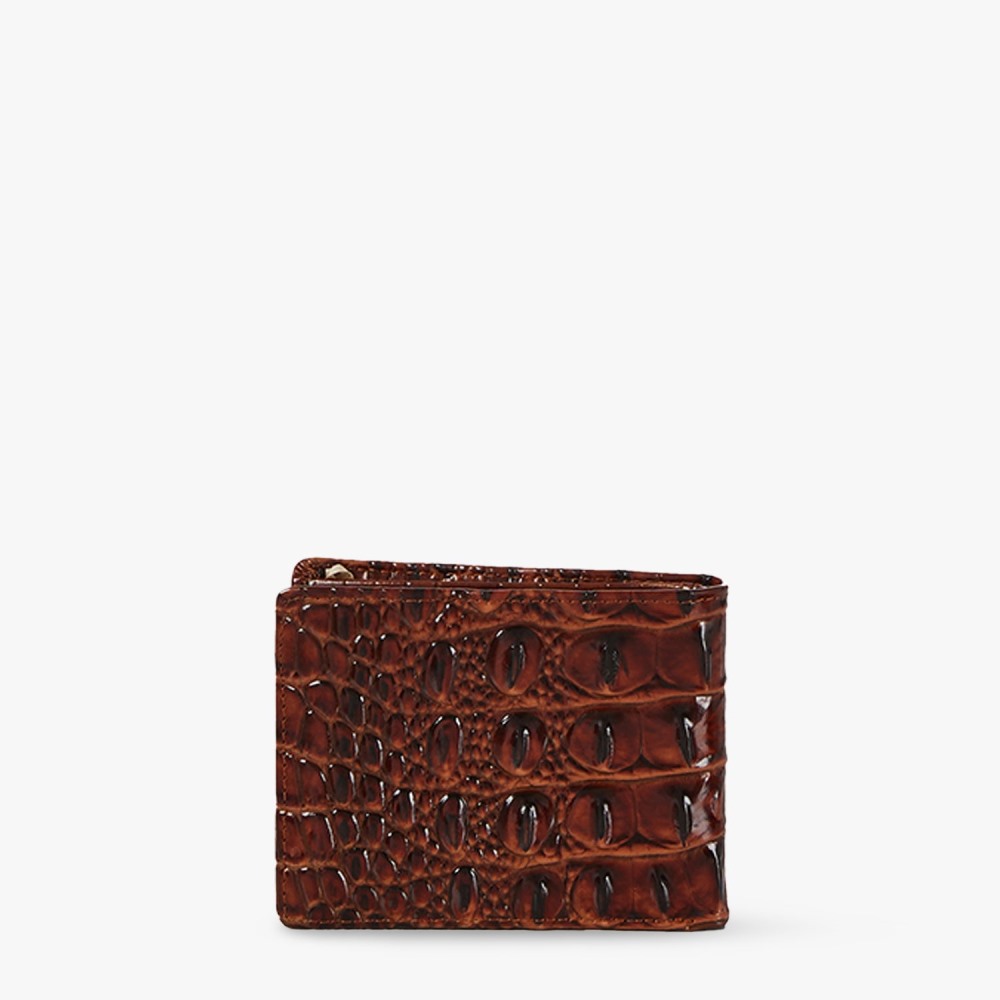 Brahmin Billfold Leather Wallet - Pecan Melbourne
