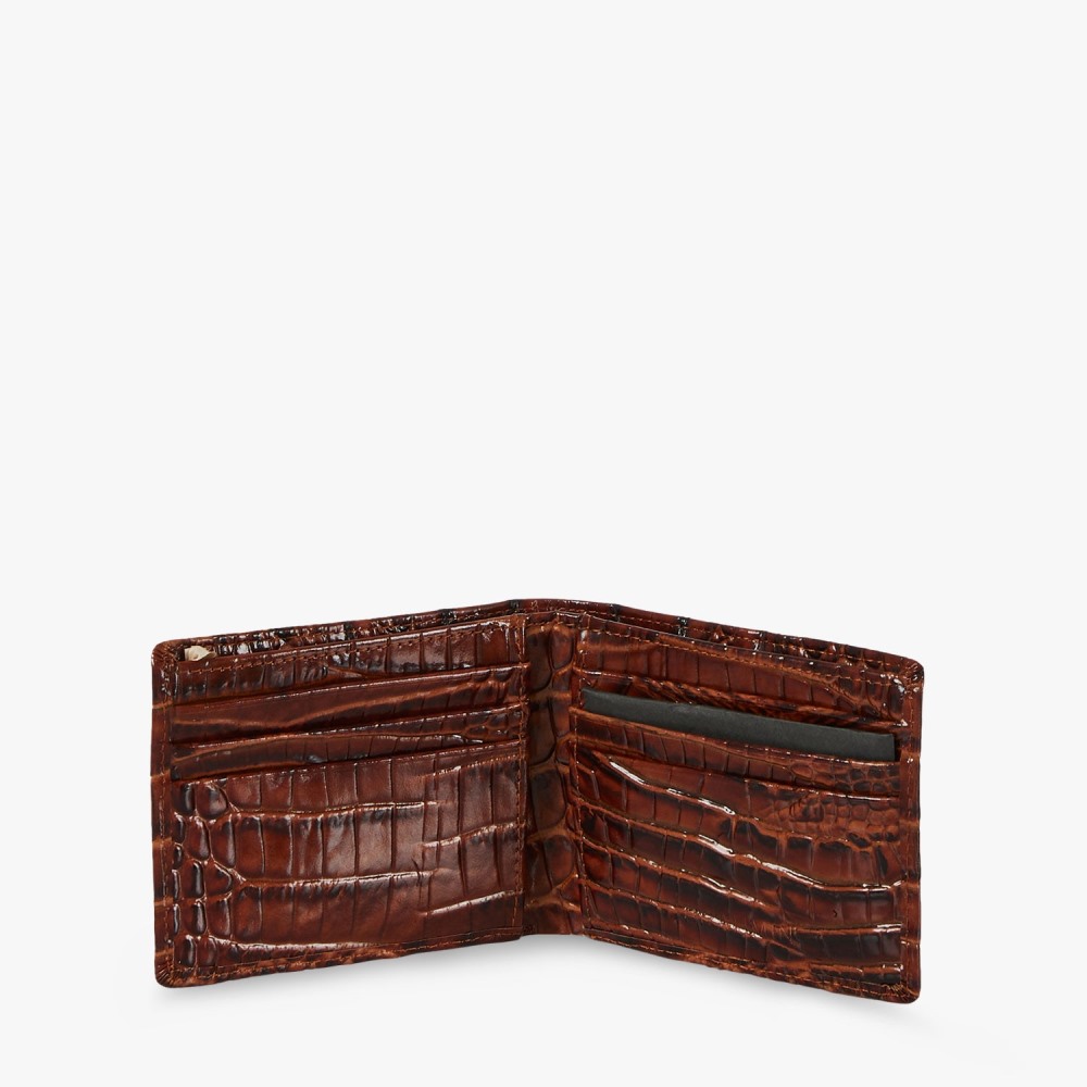 Brahmin Billfold Leather Wallet - Pecan Melbourne