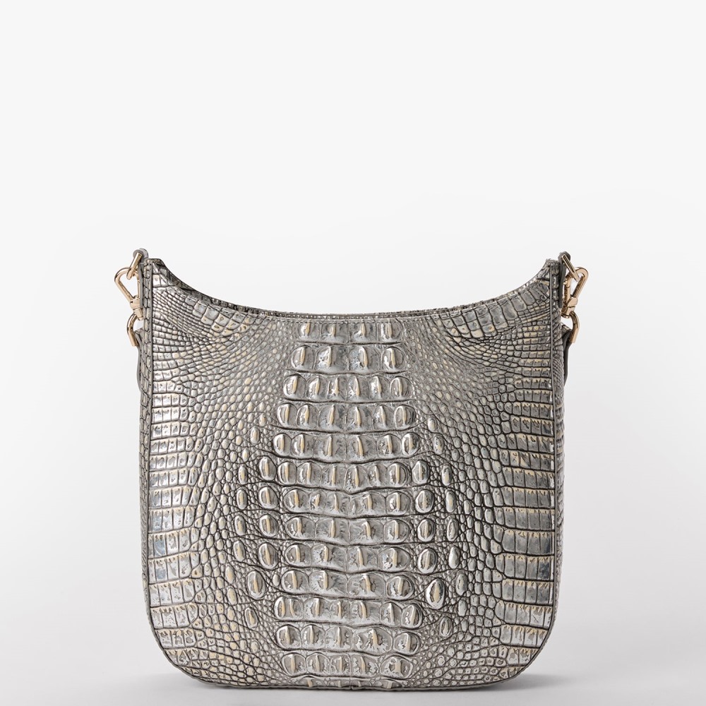 Brahmin Leia Leather Crossbody - Chrome Melbourne
