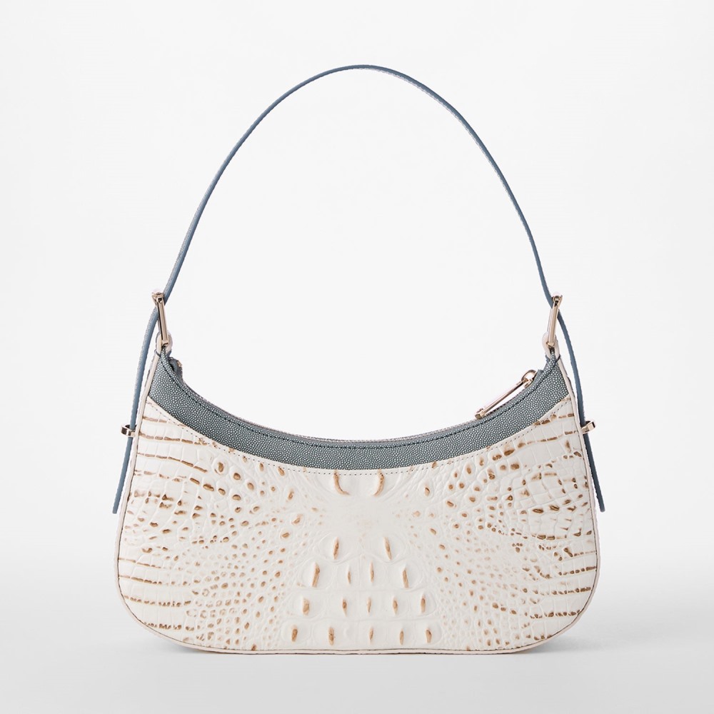 Brahmin Kyrie Leather Shoulder Bag - Snowball Minden