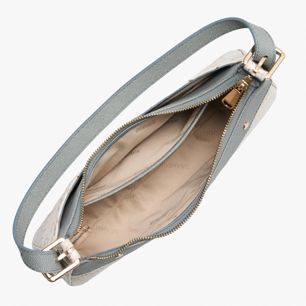Brahmin Kyrie Leather Shoulder Bag - Snowball Minden