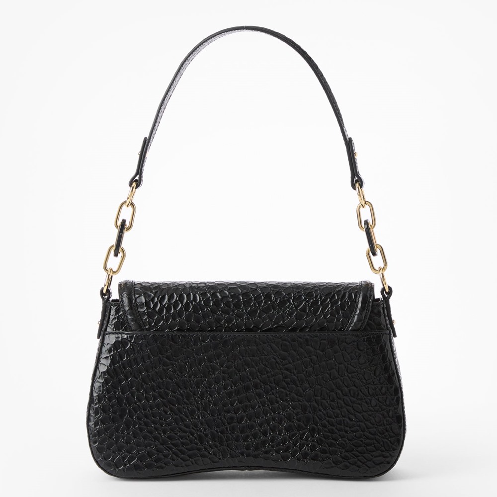 Brahmin Nerida Leather Shoulder Bag - Black Hematite