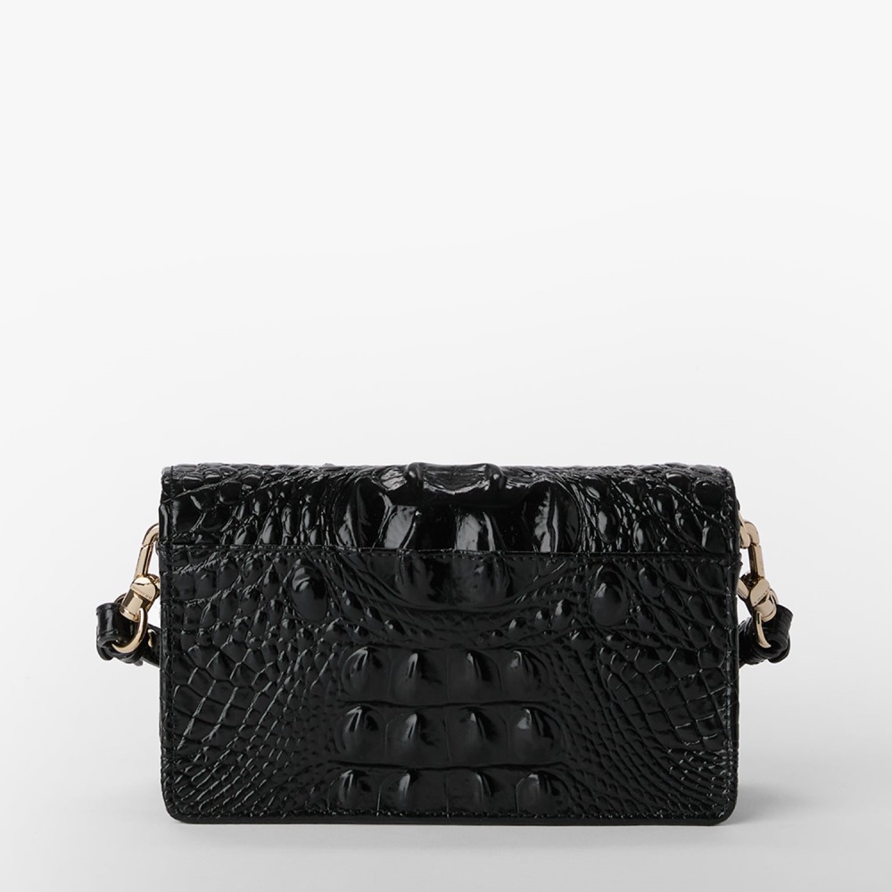 Brahmin Minuette Leather Crossbody - Black Melbourne