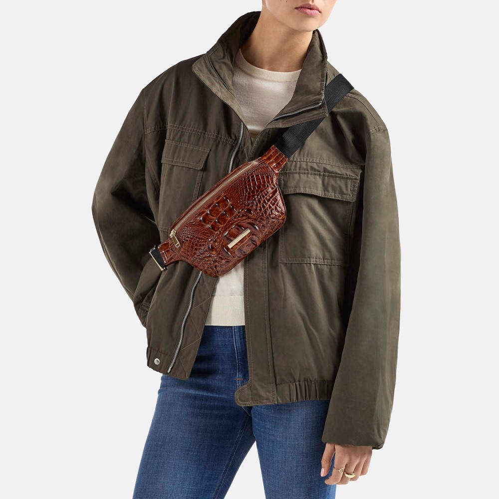 Brahmin Hollis Leather Belt Bag - Pecan Melbourne