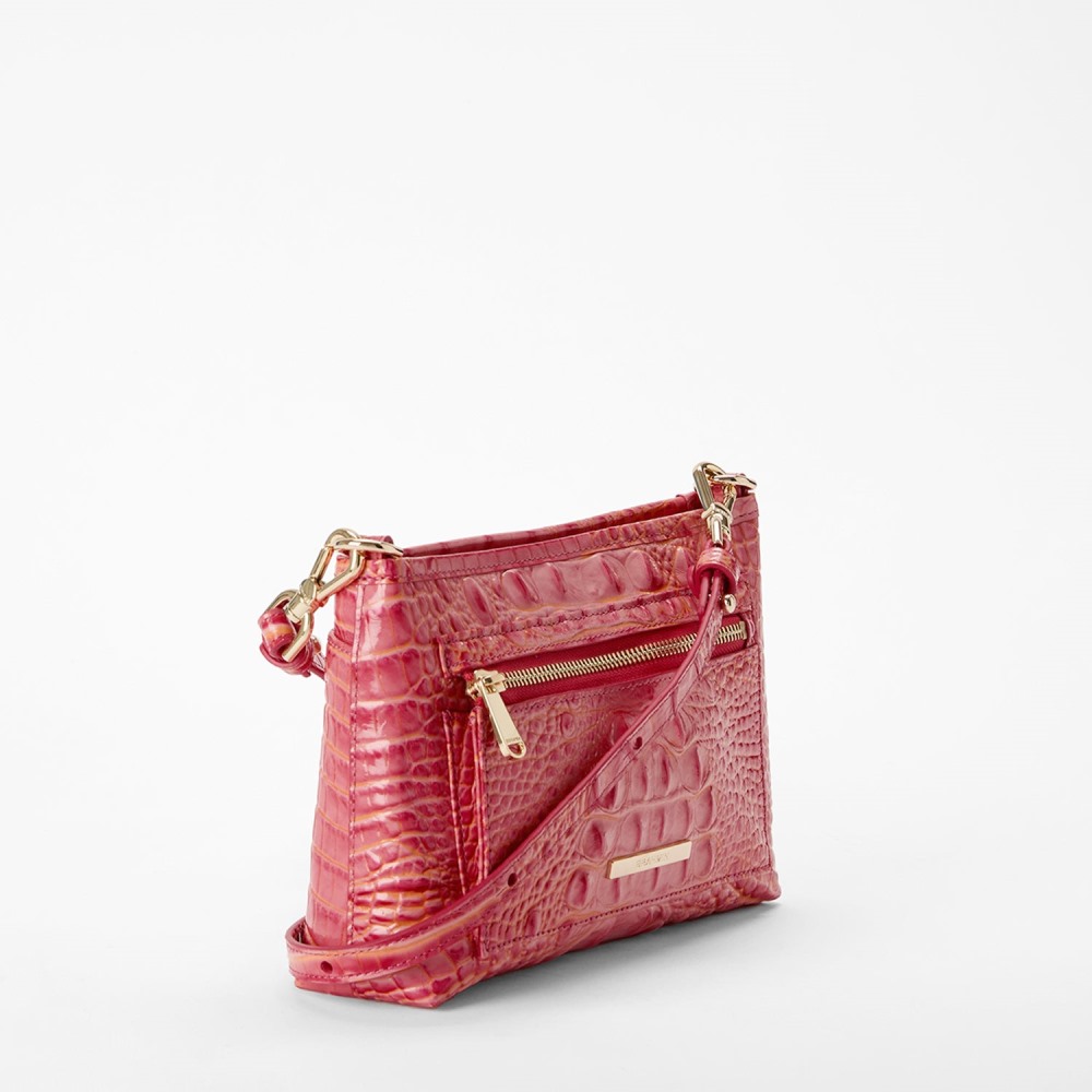 Brahmin Vida Leather Crossbody - Coral Snapdragon Melbourne