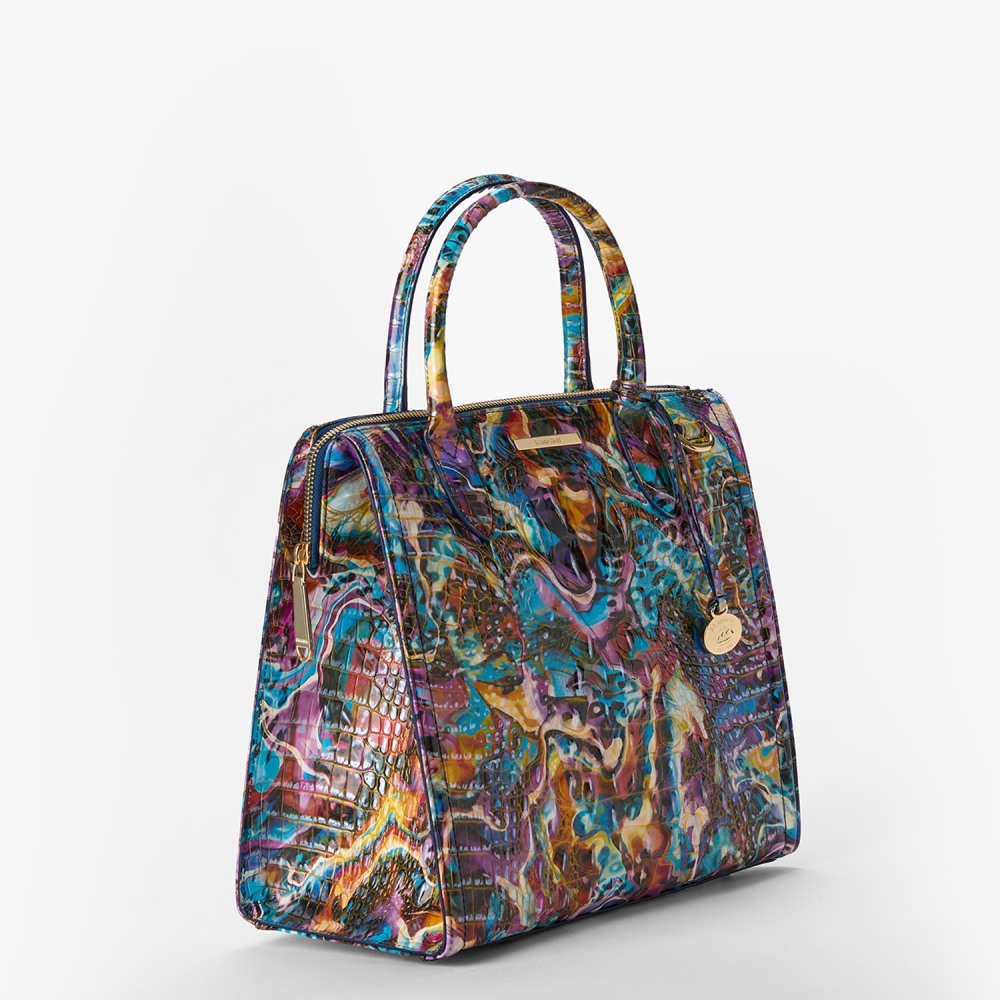Brahmin Caroline Leather Satchel - Euphoria Melbourne
