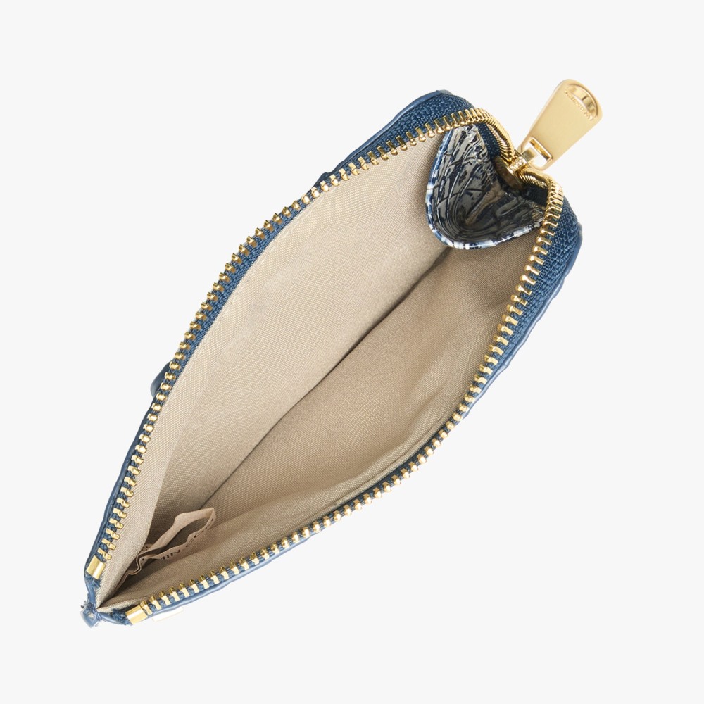Brahmin Lennon Leather Wallet - Blue Filigree Melbourne