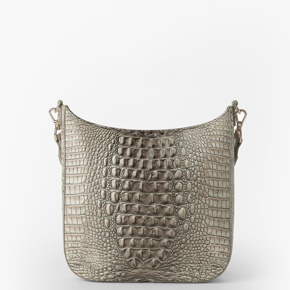 Brahmin Leia Leather Crossbody - Timeless Taupe Ombre Melbourne