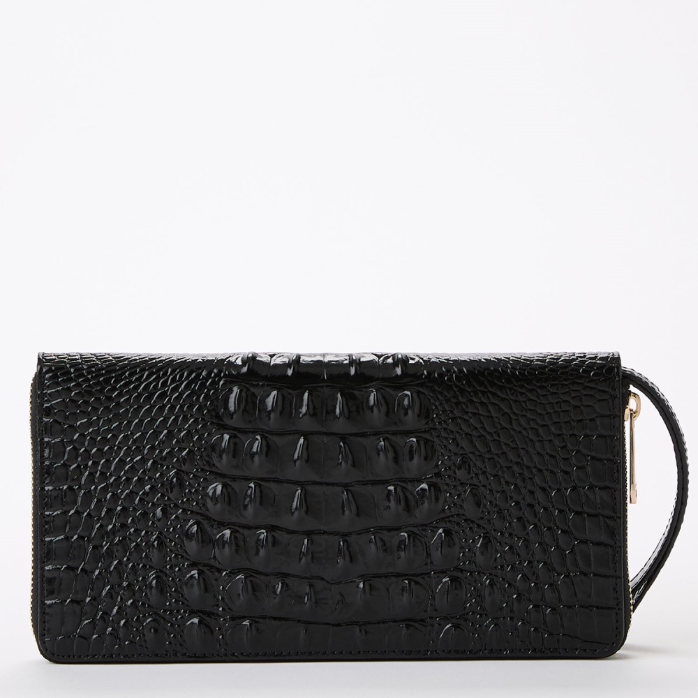 Brahmin Skyler Leather Clutch - Black Melbourne