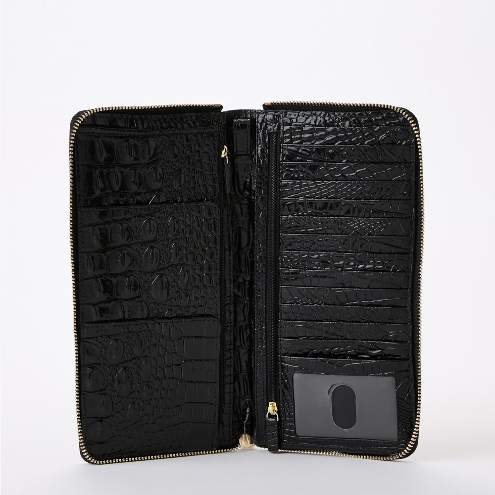 Brahmin Skyler Leather Clutch - Black Melbourne