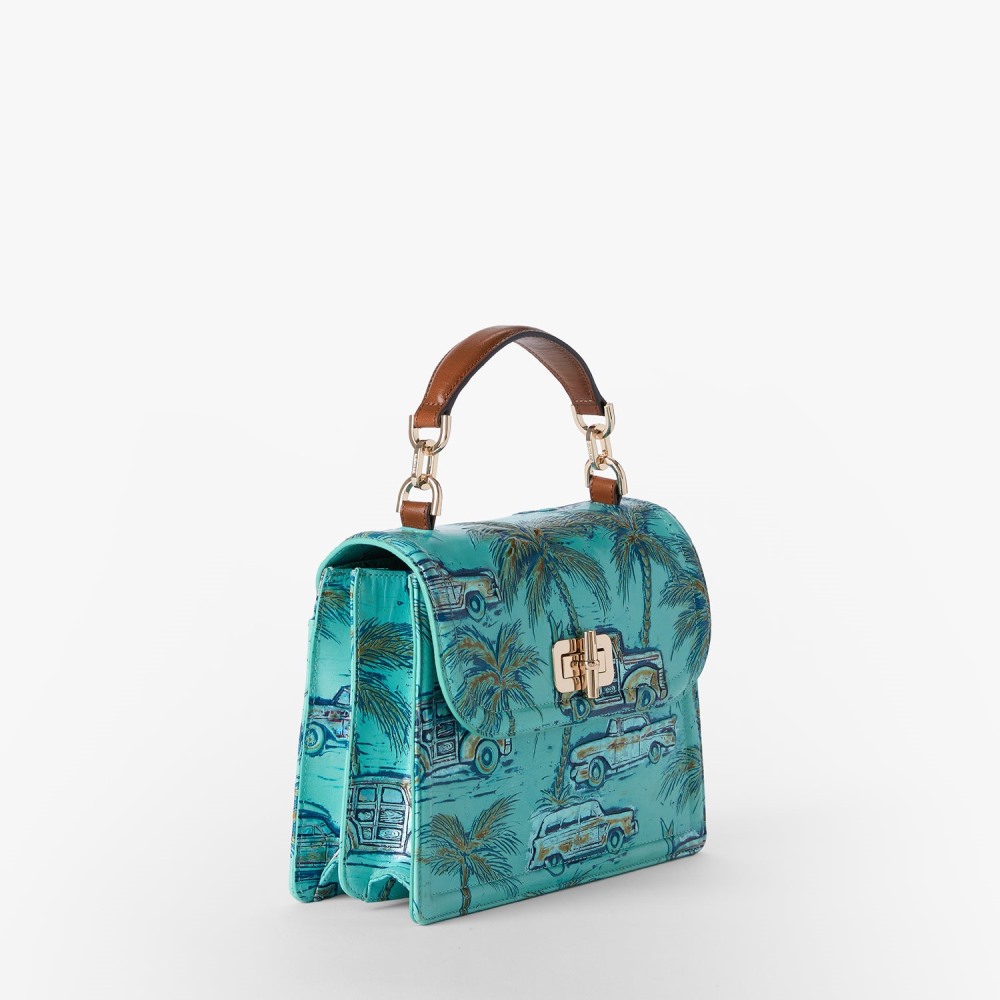 Brahmin Small Hallie - Tropic Blue Copa Cabana