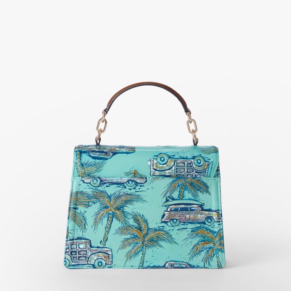 Brahmin Small Hallie - Tropic Blue Copa Cabana