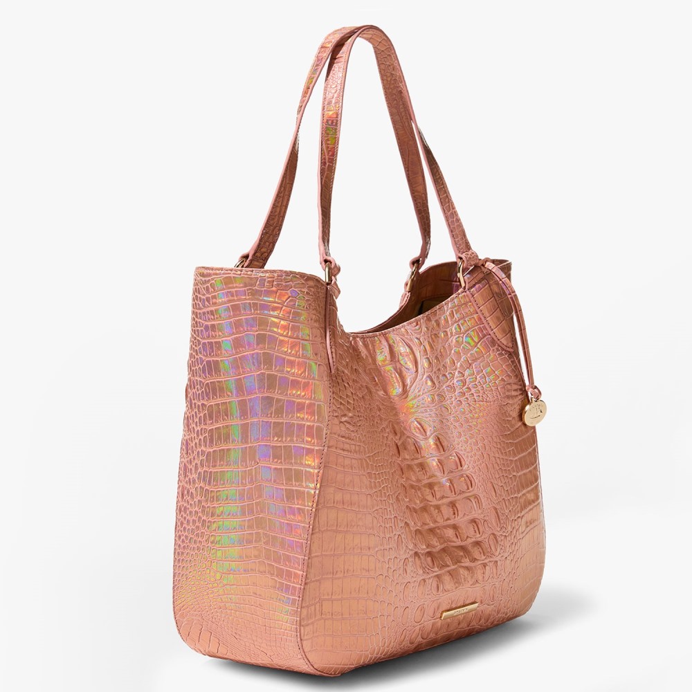 Brahmin Aliza Leather Tote - Rose Gold Melbourne