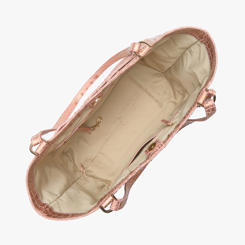 Brahmin Aliza Leather Tote - Rose Gold Melbourne