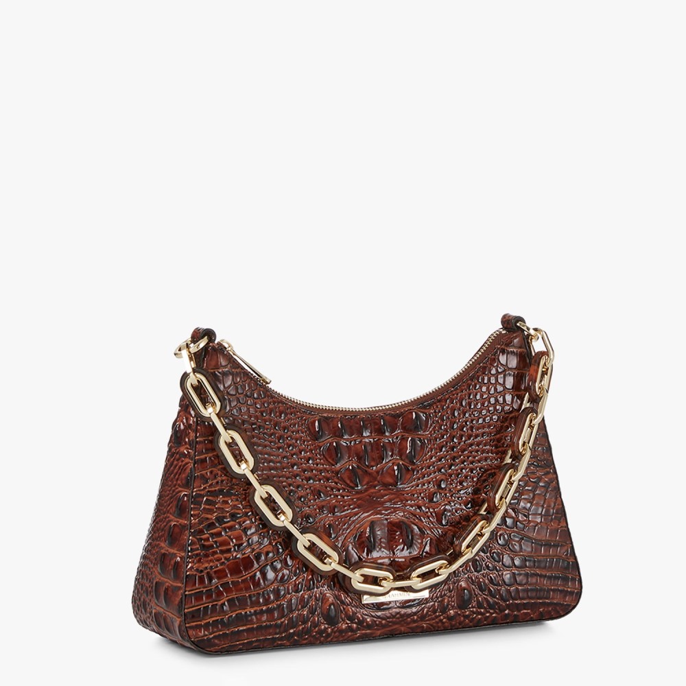 Brahmin Mod Esme Leather Shoulder Bag - Pecan Melbourne