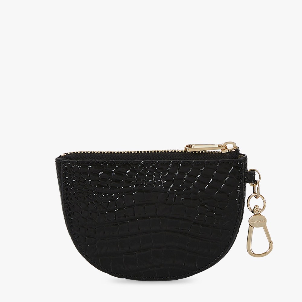 Brahmin Britt Leather Coin Purse - Black Melbourne