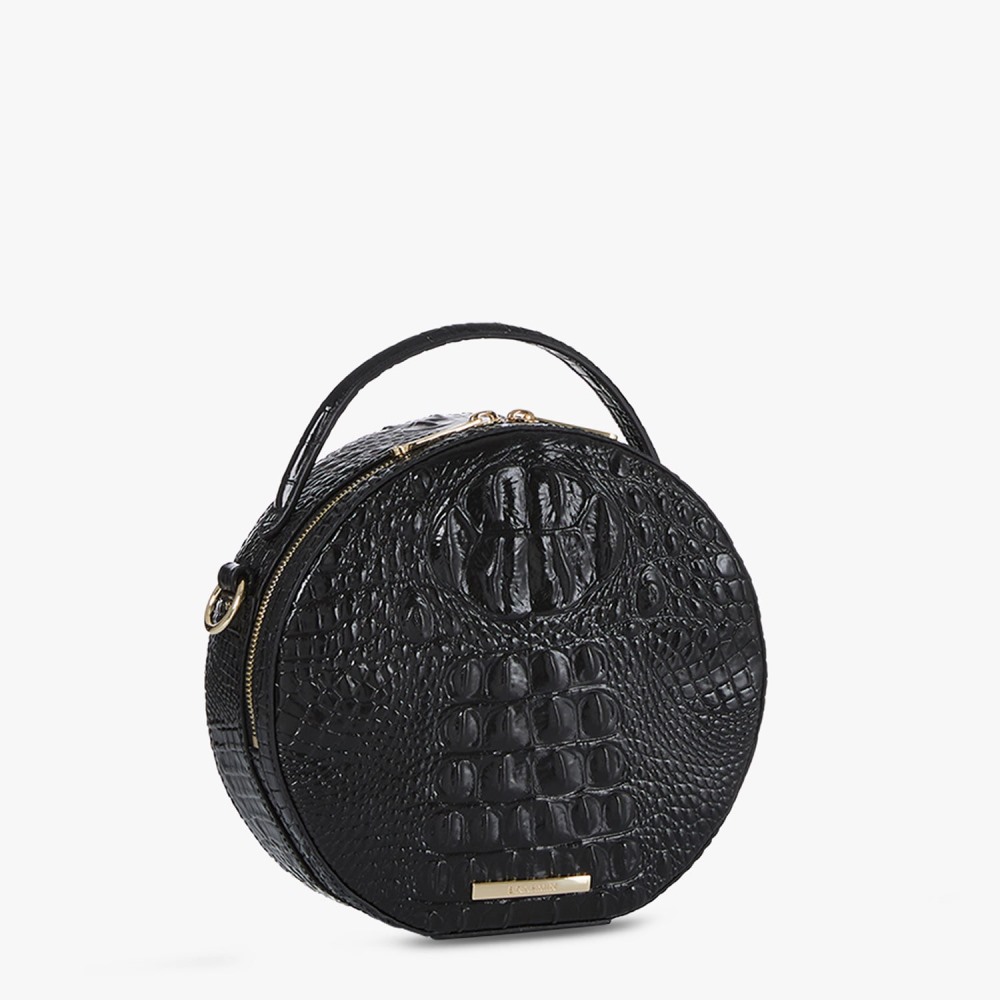 Brahmin Lane Leather Crossbody - Black