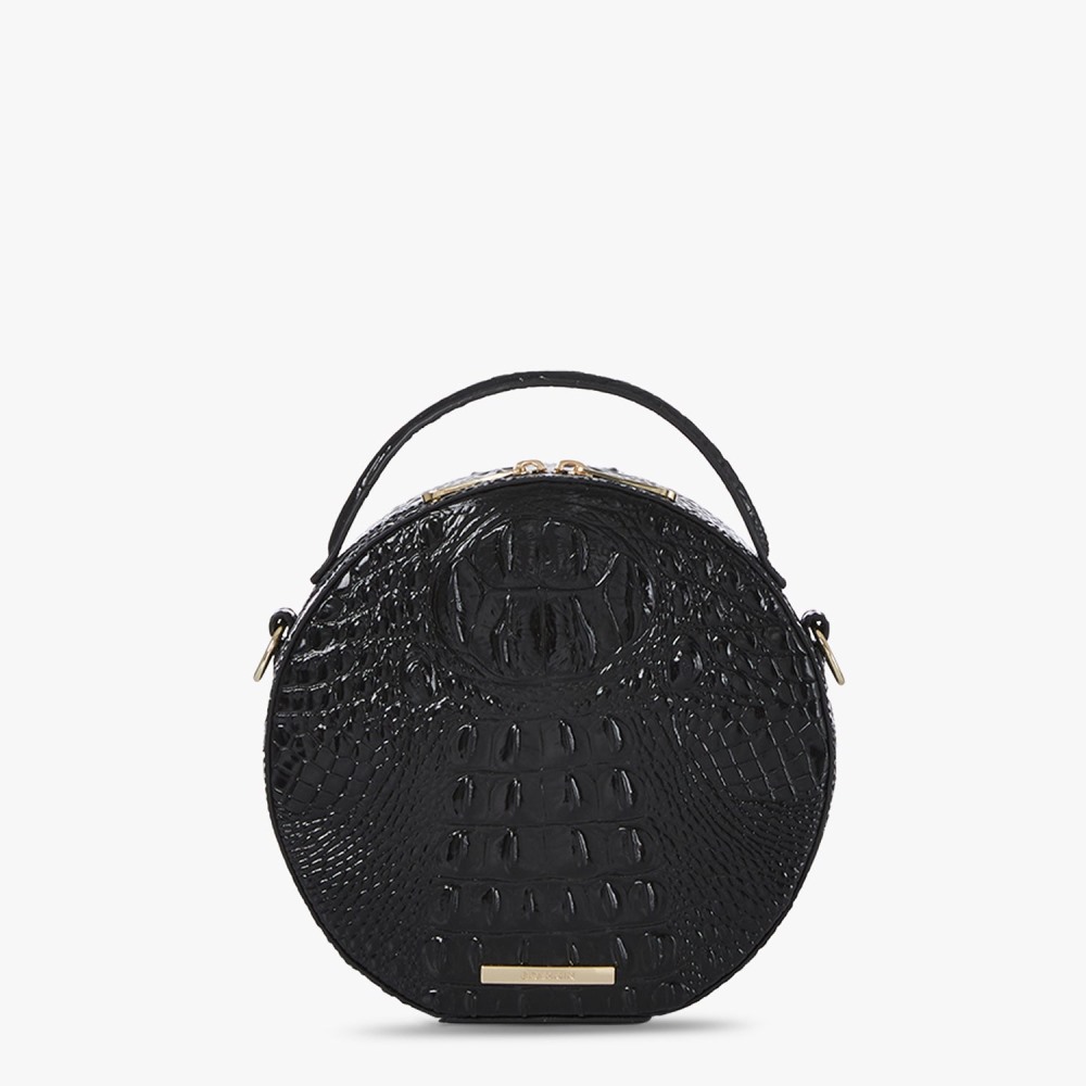 Brahmin Lane Leather Crossbody - Black